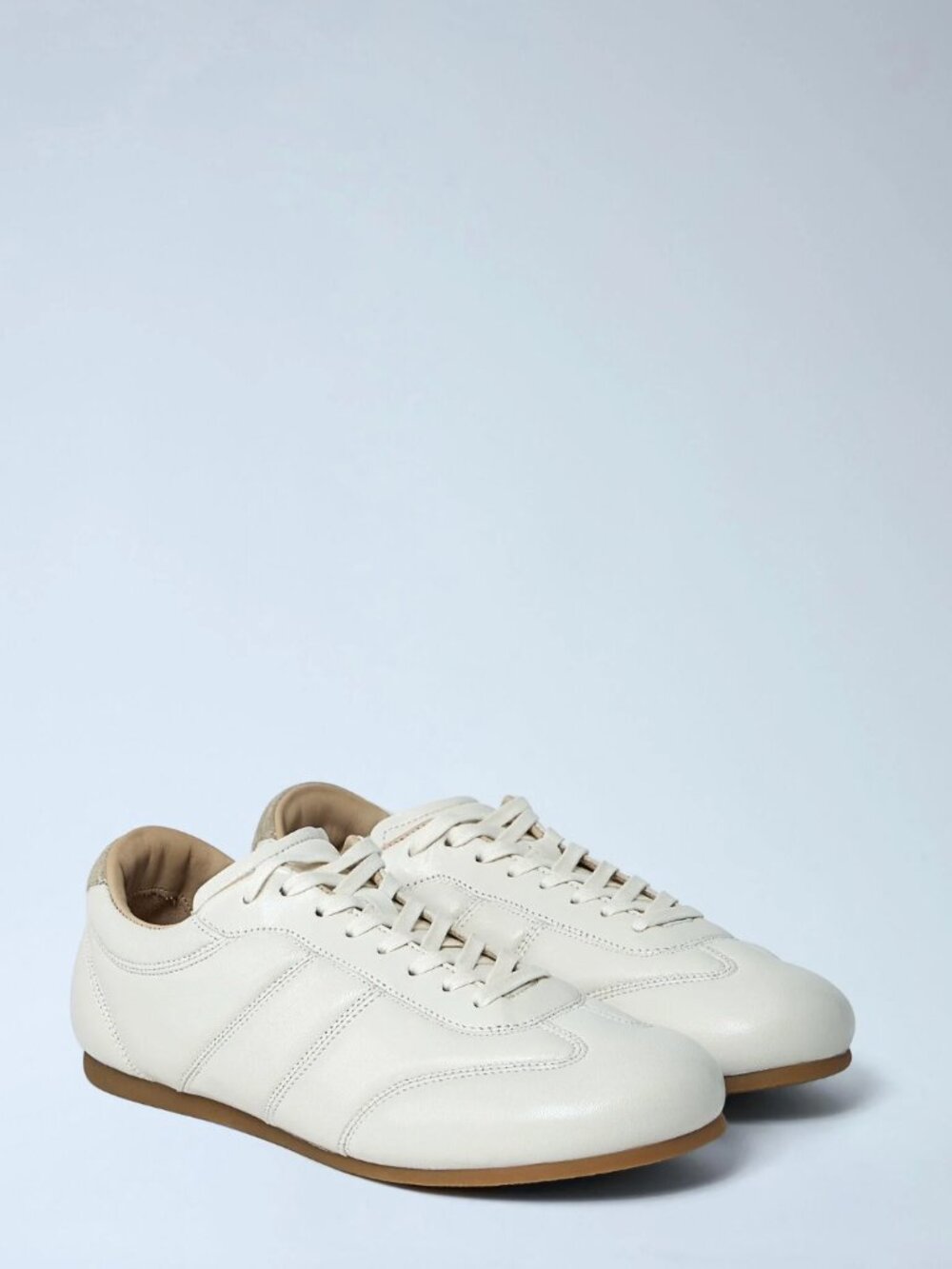 Lemaire "Soft" Nappa Leather Runner in "Milk", size 38